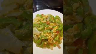 Ginisang Ampalaya with itlog. #shortvideo  #shorts  #shortsvideo  #food  #k&t Wolf