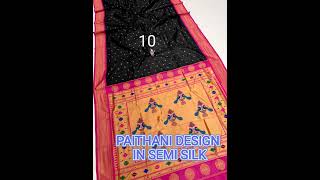 PAITHANI DESIGN SEMI SILK SAREE/WEDDING SEASON/LIGHTWEIGHT/BUDGET FRIENDLY#shortvideo