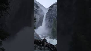 Captivating High Water at Yosemite's Lower Falls - A Natural Wonder