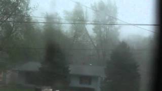 Springfield,IL Storm Footage - Tornado was in this storm cell