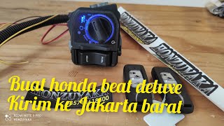 keyless pcx 160 buat honda new beat deluxe. tes fitur fungsi cara pasang. kirim ke Jakarta barat