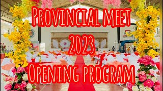 Provincial meet opening program -Cebu province Compostela district #sports #vlog #happy i