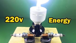 Awesome Technology Free Energy Self Running Using By Spark Plug With Magnet 100%