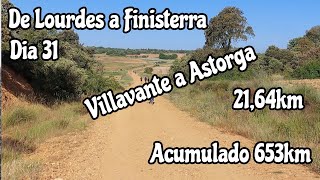 Caminho de Santiago - Villavante a Astorga - Resumo diário