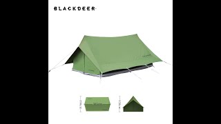 BD12121131  Blackdeer Cotton Double Peak Tent Brown