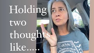 Not Grey Hair Transition: Holding two thoughts at the same time #greyhairdontcare #life #moments