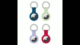 Chargeworx - Keychain Holder for Apple AirTag (4-Pack) - Multicolor