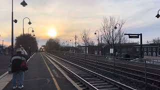 NJT 7023 leads 5742 w/ Mike Rudolph the Red Nosed Reindeer 2 SAAHC’s & 3 Super Mario’s! At Dunellen