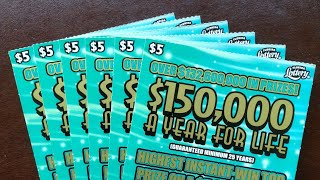 New scratchers Monday! $150,000/yr for life!