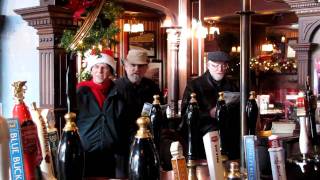 Singing Carols in the Penny Farthing Pub, Oak Bay, Victoria, BC