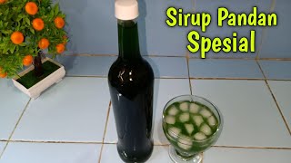 Cara mudah membuat sirup rasa pandan