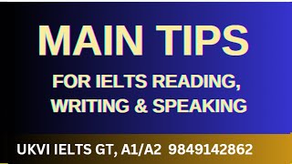 IELTS Reading, Writing Task 2 & Speaking tips for scoring higher #netrasir  ielts preparation