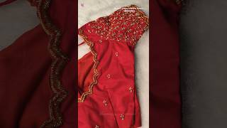 Unique aari work blouse design | Orders | Online & Offline Classes 7305100823 #trending #aariwork