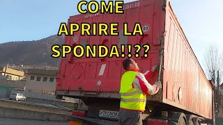 COME APRIRE LA SPONDA DI UN SEMIRIMORCHIO !!??