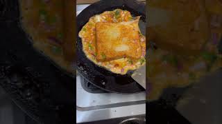 Easy breakfast recipe, health snack bread omelette #shortsfeed #food #pregnancy #trending #viral