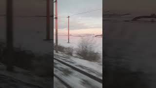 High speed on a winter sunrise 🌅