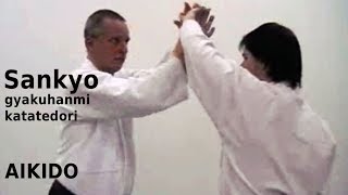 Aikido - SANKYO - on gyakuhanmi katatedori attack, by Stefan Stenudd in 2007