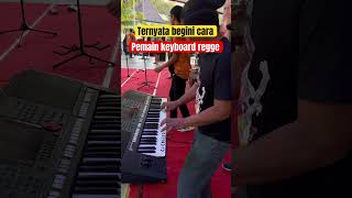 Ternyata begini Cara pemain keyboard musik regge #music #live #reggae