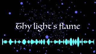 Thy light’s flame (original)