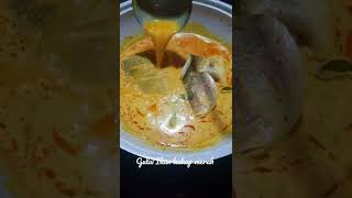 Masak gulai ikan kakap merah  tambahkan santan enak loh