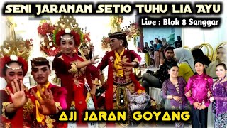 Tari Aji Jaran Goyang Jaranan Setio Tuhu Lia Ayu live Blok 8 Sanggar