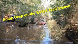 Going Deep with @sideshowguys  on the KATVA trail System - Part 1   #hondatalon #polarisrzr #rmax