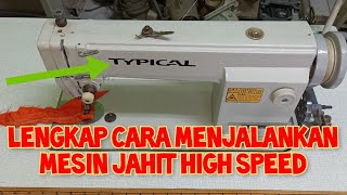 cara mengoperasikan mesin jahit typical