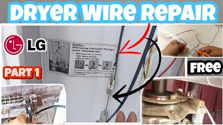 Dryer Wire Repair Easy Steps  ft. LG Washing Machine