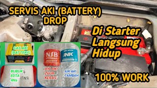 Cara2 Memperbaiki Aki Mobil Drop || Repair Car Battery