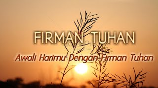 FIRMAN TUHAN DIPAGI HARI SAAT MEMULAI HARI#shorts#firmantuhan