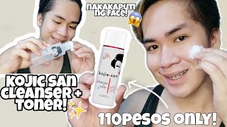 WHITENNING FACE!✨ KOJIC SAN CLEANSER + TONER!?🙈 ANG MILD GAMITIN SA FACE!❤️