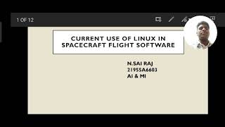 OS TECH TALK | CURRENT USE OF LINUX IN SPACECRAFT FLIGHT SOFTWARE