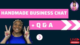 LIVE Discussion about Running a Handmade Business | Q+A on Embroidery