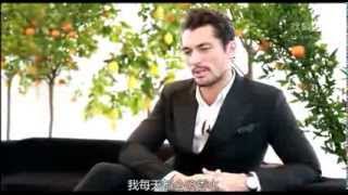 David Gandy - Milan Fashion Week Womenswear A/W 2014 (tv.sohu.com)