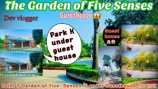 BEST mini Oyo park | The Garden of Five Senses | Delhi Best Couples Park 🤩| Most Virle Park | Delhi