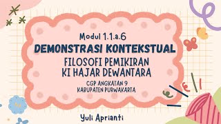 Modul 1.1.a.6 Demonstrasi Kontekstual Filosofi Pemikiran Ki Hajar Dewantara dalam bentuk Komik