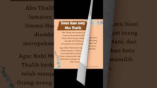 Fakhitah Binti Abu Thalib || Wanita yang Menolak Lamaran Rasulullah #sirahnabawiyah #tranding