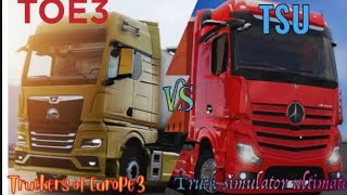 🚚 the best comparison of truckers of Europe 3 and truck simulator ultimate| full game play|