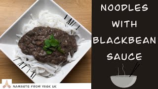 Noodles with black bean sauce / How to make noodles with black beans sauce / Noodles recipe