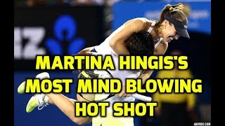 Martina Hingis's  Most Mind Blowing Hot Shot || Leander Paes & Martina Hingis