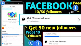 Get 50 new followers facebook / 10/50 followers complete) facebook Get 50 new followers complete