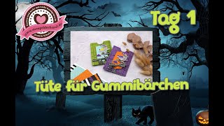 8 Tage Halloween -Tag1- Tüte für Gummibärchen