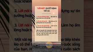 Lời nói quyết định tất cả #tranghoaivu #thv #vubasic #phattrienbanthan #learnonshorts