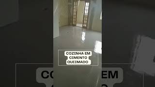 COZINHA MODERNA EM CIMENTO QUEIMADO  #cimentoqueimado #antesedepois #arquitetura #casa #op #shorts