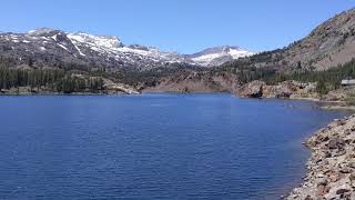 Tioga pass lake and dam