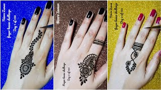 Top 3 Finger mehndi design | cute One Finger henna designs | simple one finger mehndi design