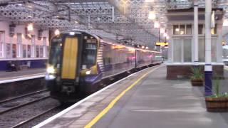 A Class 380 passes Paisley Gilmour Street