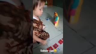 Ngajarin anak kudu sabar😄