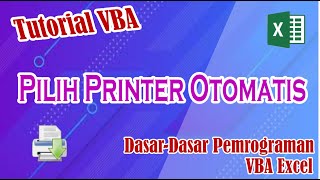 Setting Printer dengan Vba Excel | How To Printer Setting With VBA Excel