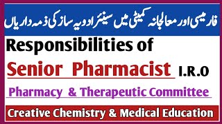 Responsibilities Of Senior Pharmacist In Pharmacy